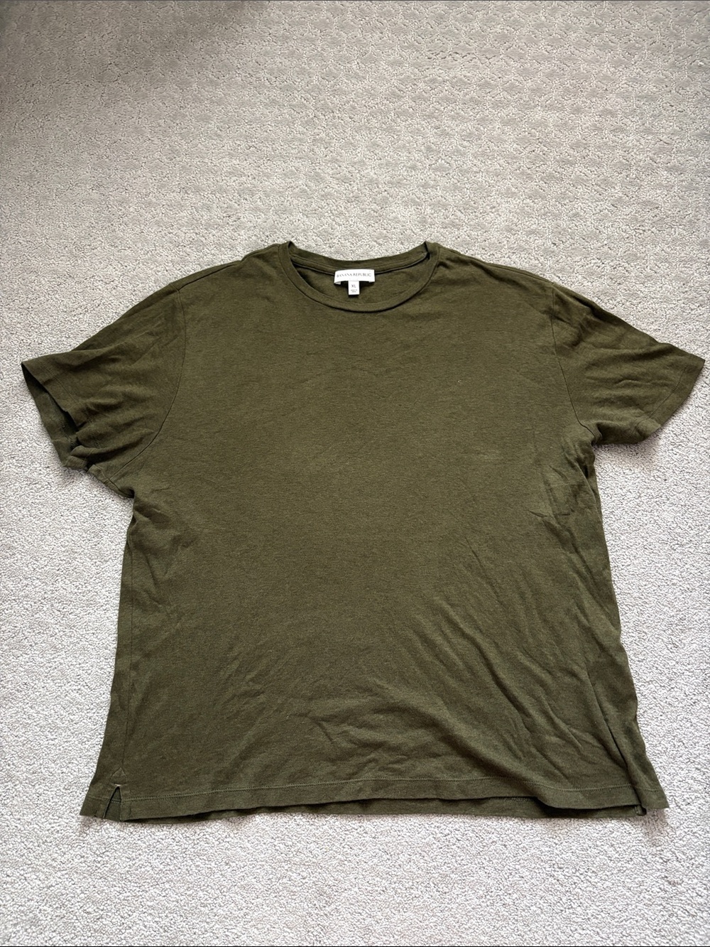 Banana Republic Olive Green Short Sleeve Crew Tee 100% cotton